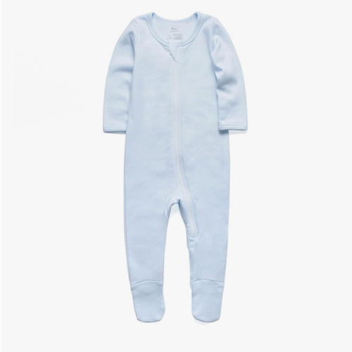 O2 BABY Baby Boys Girls Organic Cotton Zip-Front Sleeper Pajamas, Footed Sleep 'n Play