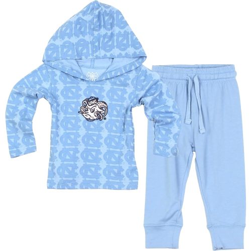 Wes and Willy Infant & Toddler College All Over Team Logo Shirt & Pant Set