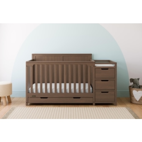 Graco Hadley 5-in-1 Convertible Crib and Changer With Storage Drawer