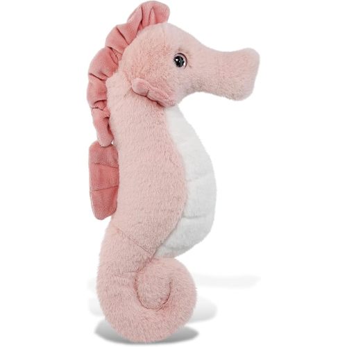 DolliBu Rose Seahorse Super Soft Stuffed Animal, Cute Realistic Stuffed Animal for Girls, Boys, Adults, Kids Zoo Ocean Nursery Decor, Cuddly Soft Baby Plush Toy - 12 inches