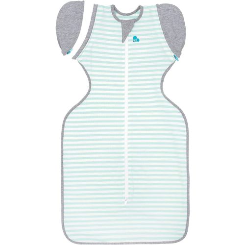Love to Dream Swaddle Up Transition Swaddle, Patented Zip-Off Wings, Gently Help Baby Transition from Being Swaddled to Arms Free When Showing Signs of Rolling, 1.0 TOG, 13-19 lbs, Mint