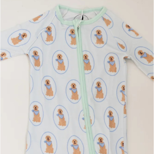 Golden Boy Zipper Sleeper – Little River Kids Boutique