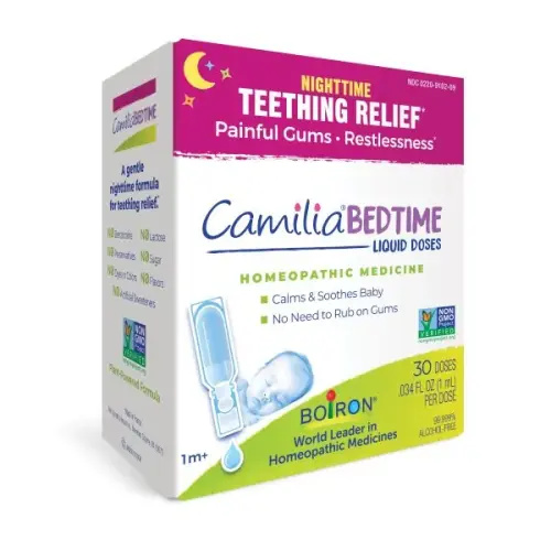 Camilia® Bedtime Teething Relief Liquid Doses | Boiron USA