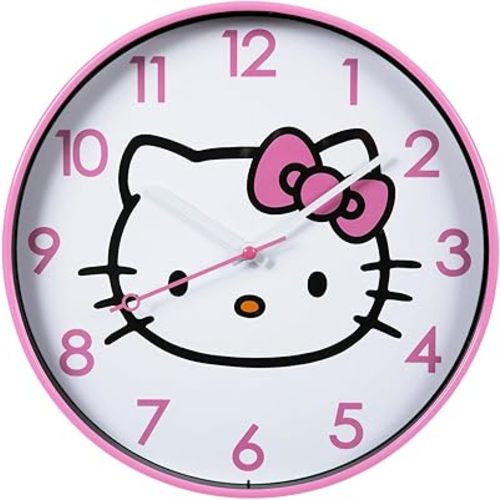 Hobby Lobby Hello Kitty Wall Clock, 9.75 Inches, Round