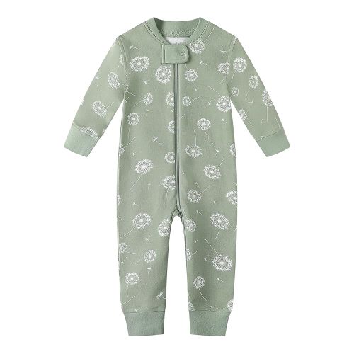Owlivia Organic Cotton Baby Boy Girl Zip up Sleep 'N Play Pjs, Footless, Long Sleeve