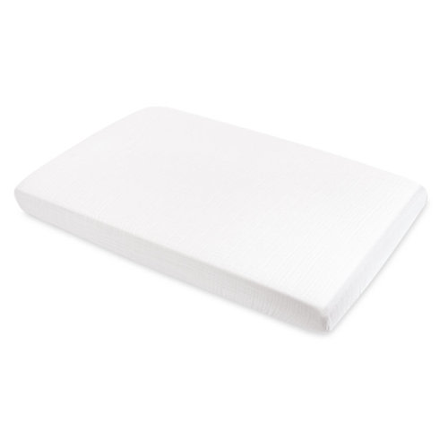 babyletto Plain White Muslin Mini Fitted Sheet & Reviews | Birch Lane