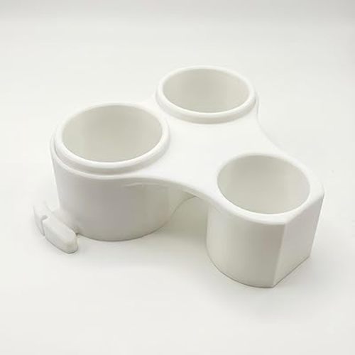 Bottle and Hose Holder Designed Exclusively for Spectra S2 - Organizer Station to Prevent Spilled Milk & Tangled Tubes, Must-Have Pumping Accessory for New Moms (White)