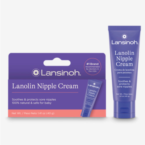 Lansinoh Lanolin Nipple Cream Safe for Breastfeeding Baby, 100% Natural Nipple Butter for Mom, Breastfeeding Essentials, 1.41 Ounces