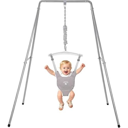 Baby Jumper with Stand, Baby Jumpers and Bouncers, Baby Exerciser Suitable for 6-24 Months