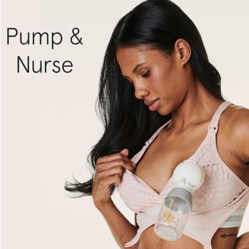 Bravado Designs 2-in-1 Pumping & Nursing Bra Hands Free for Maternity & Breastfeeding