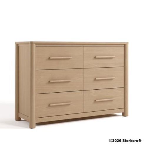 Storkcraft Malta 6 Drawer Dresser - Driftwood