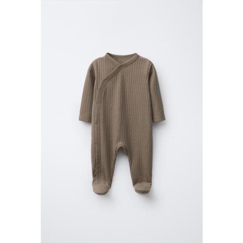 PLAIN STRUCTURE JUMPSUIT - Brown | ZARA United States