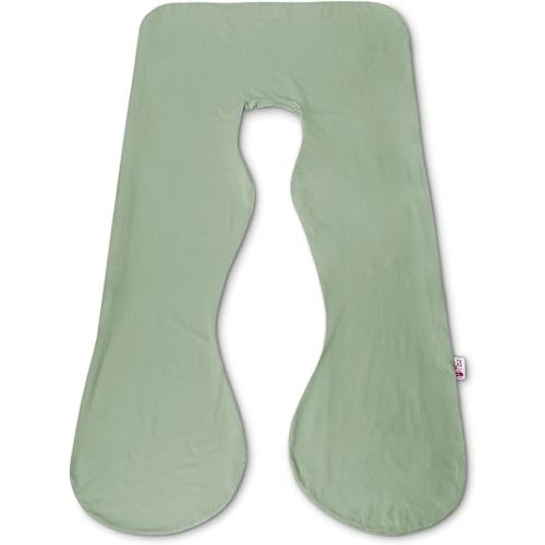 Meiz Pregnancy Pillow Cover, Rayon Cover from Bamboo, U Shaped Pregnancy Pillow Case, Cooling Maternity Pillow Cover for 55" x 31" Pregnancy Pillows, Sage Green