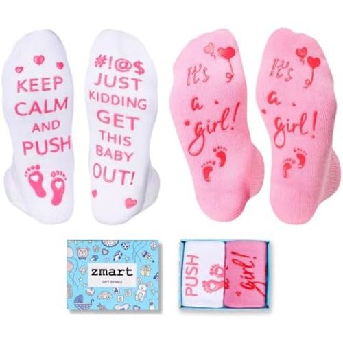 Zmart Pregnancy Gifts for Pregnant Women - New Mom Socks, Maternity Socks for Expecting Mom