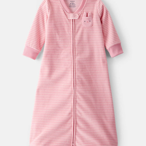 Pink Baby Bunny Striped Long-Sleeve Wearable Blanket | Carter’s Oshkosh Canada