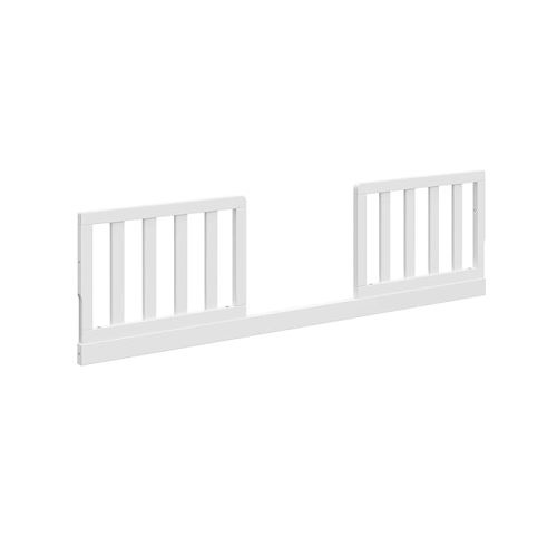 Storkcraft & Graco Toddler Safety Guardrail Kit with Slats (White) – GREENGUARD Gold Certified, Converts Compatible Storkcraft & Graco Crib to Toddler Bed, Kit Includes 2 Guardrails