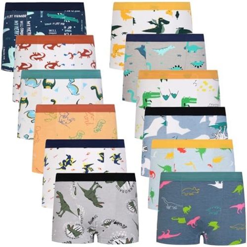 Cczmfeas Boys Kids Soft Cotton Fashion Boxer Briefs Toddler Breathable Underwear