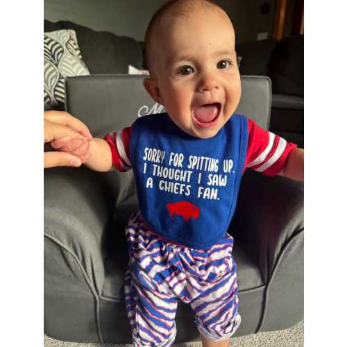 Buffalo Inspired Baby Bib