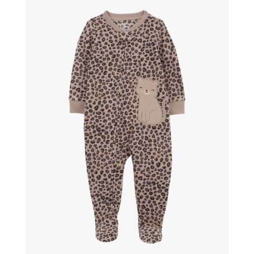 Baby 1-Piece Leopard Fleece Footie Pajamas - Carter's | Carter's