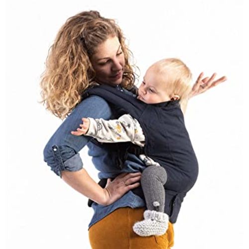 Boba Baby Carrier Classic - Backpack or Front Pack Baby Sling for 7 lb Infants and Toddlers up to 45 pounds (Navy)