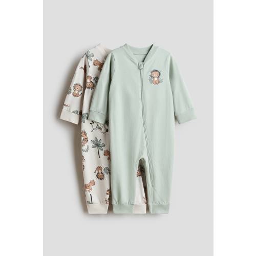 2-PACK COTTON PAJAMA JUMPSUITS