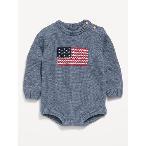 Long-Sleeve Sweater-Knit One-Piece Romper for Baby