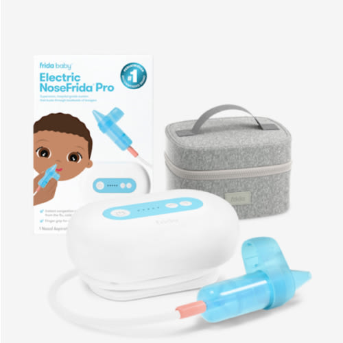 Frida Baby Electric NoseFrida Pro Nasal Aspirator for Baby, Hospital Grade Suction, Nose Sucker for Baby & Toddler, Nasal Aspirator for Congestion Relief, 5 Suction Levels, 2 Tips, Cordless with Case