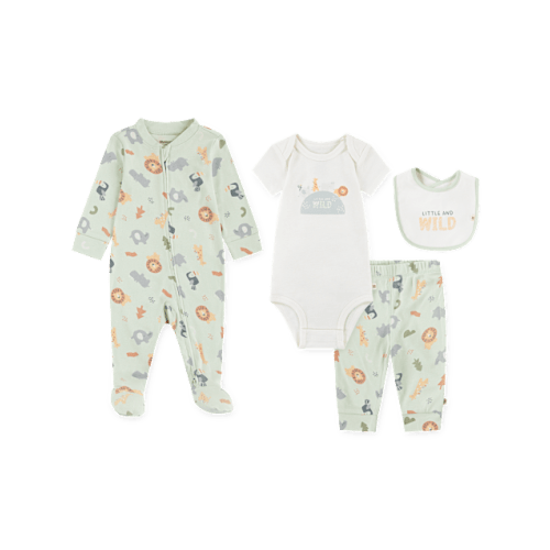 Baby Boys Huggies™ Animal 4-Piece Take Me Home Set - Gray
