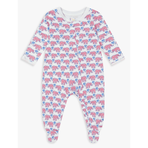 Infant Hathi Hearts Zipper Footie