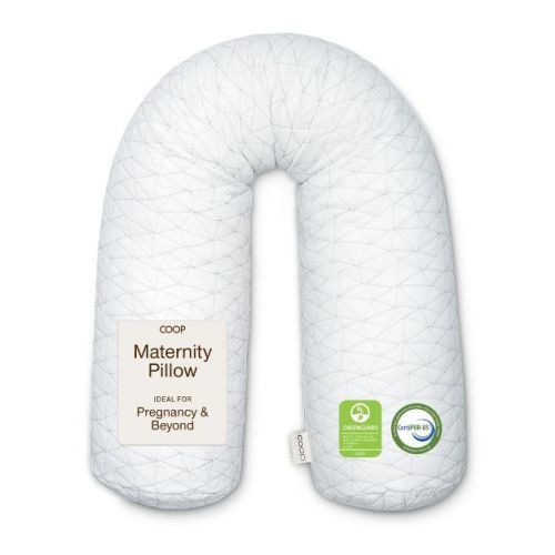 Coop Home Goods Maternity Pillow - Memory Foam Body Pillow for Pregnancy, Side Sleeper Body Pillow, Full Body Pillow for Sleeping (White)