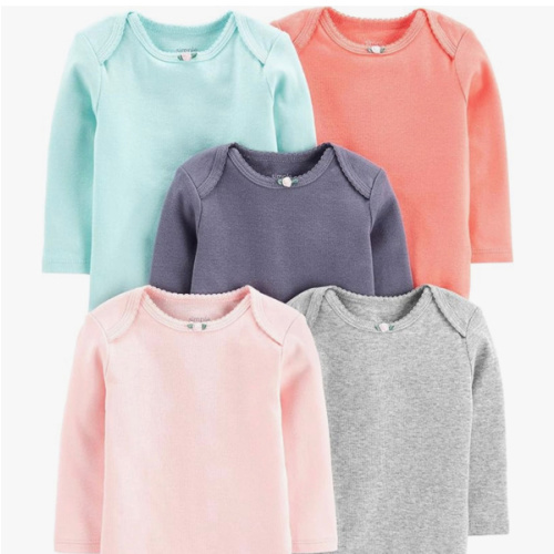 Simple Joys by Carter's Baby Girls 5-pack Long-sleeve Bodysuit