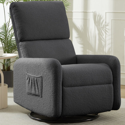 Ebern Designs 360°Swivel Chair, Rocking Chair with Side Pockets, Deep Cushioned Seat, Rocker Chair with Steel Structure Base, Swivel Chairs for Living Room, Bedroom - Wayfair Canada