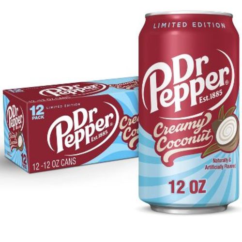 Dr Pepper Creamy Coconut Soda - 12pk/12 fl oz Cans