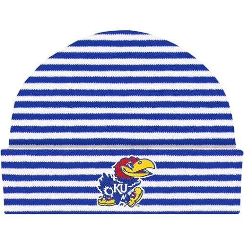 College Baby NCAA Striped Knit Cap – 100% Cotton – Unisex, (0-3 Months)
