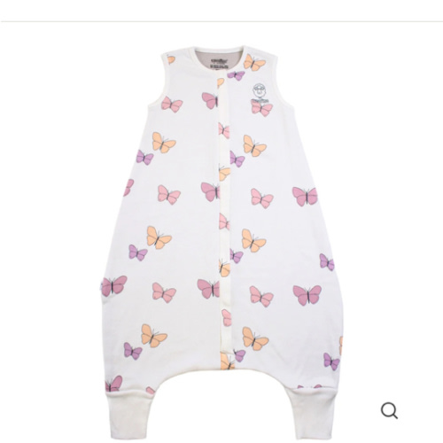 4 Season® Baby Sleep Bag with Feet, Merino Wool & Organic Cotton, Butterfly