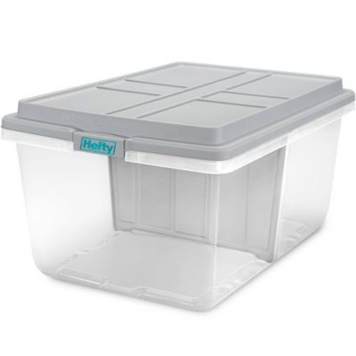 Hefty 98.5qt Hi-Rise Clear Divided Storage Container