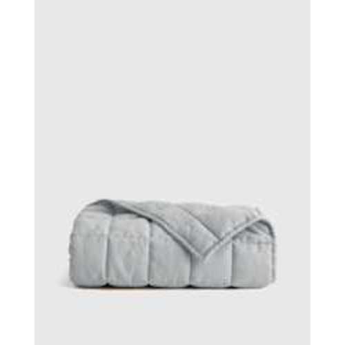 Linen Crib Quilt in Mist
