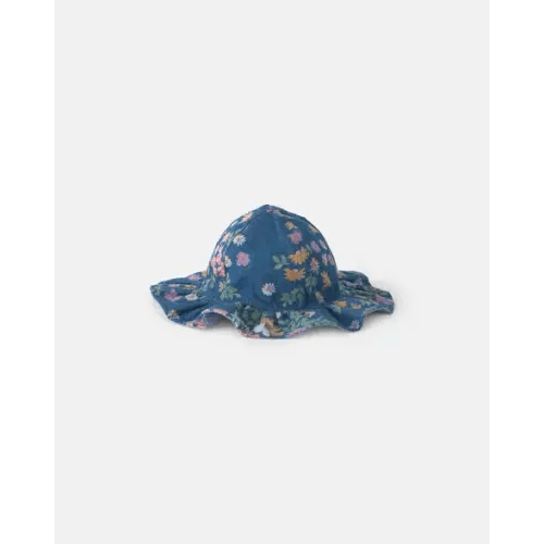 3-9 months Baby Girl Floral Chambray Bucket Hat - OshKosh B'gosh | Carter's