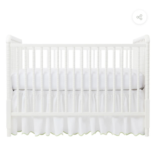 Thyme Pique Crib Skirt