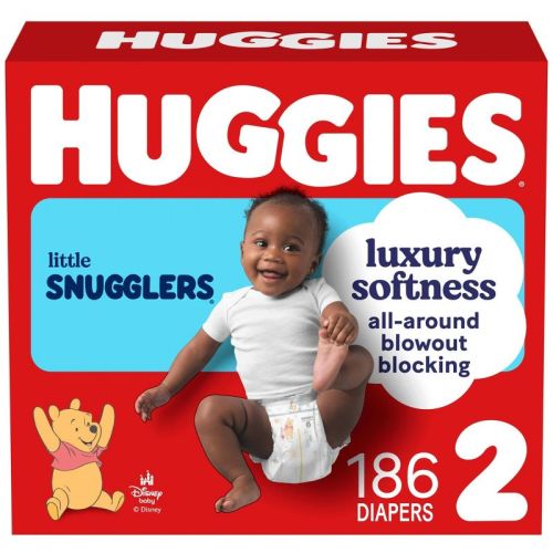 Huggies Little Snugglers Diapers - Size 2 - 186ct