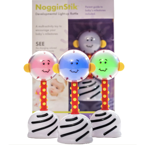 NogginStik Developmental Light-Up Rattle