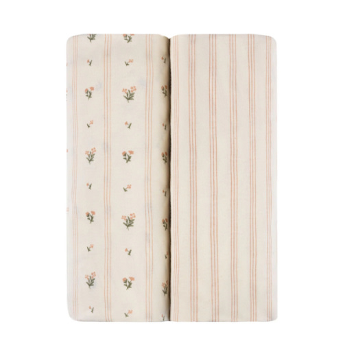 Linear Floral Bassinet Sheet Set – Ely's & Co.