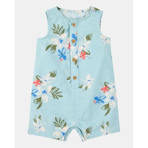 Baby Tropical Button-Down Romper | Carter's