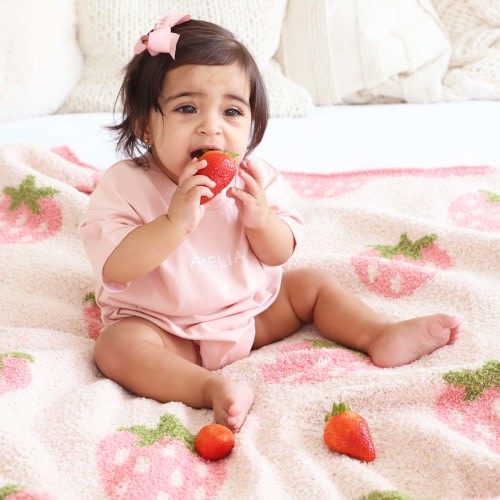 CuddleLane™ Luxe Blankets | Strawberry*