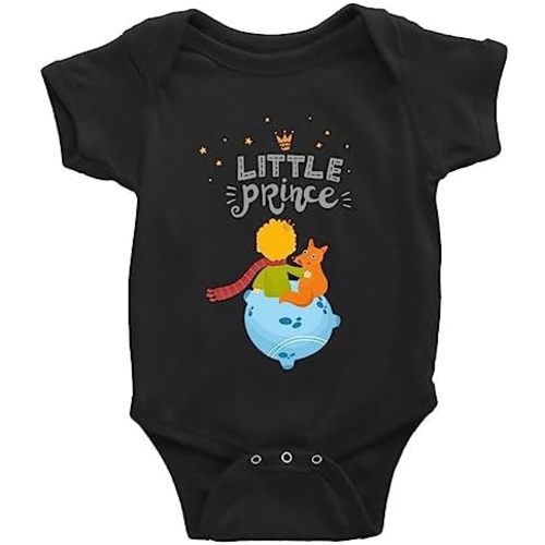 GKrepps Little Prince Baby Boy Girl Onesie Newborn Organic Bodysuit Romper