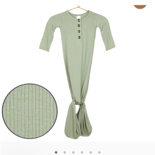 Ellis Ribbed Knotted Gown