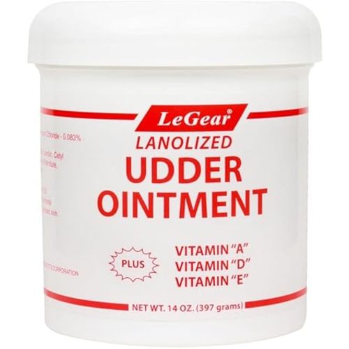 All-Purpose Lanolized Udder Ointment for use on Damaged Skin on Livestock 14 Oz.