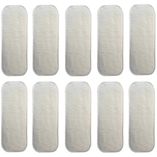 (10 Pack) HappyEndingsTM Newborn 4 Layer Hemp/Organic Cotton Inserts for Diapers