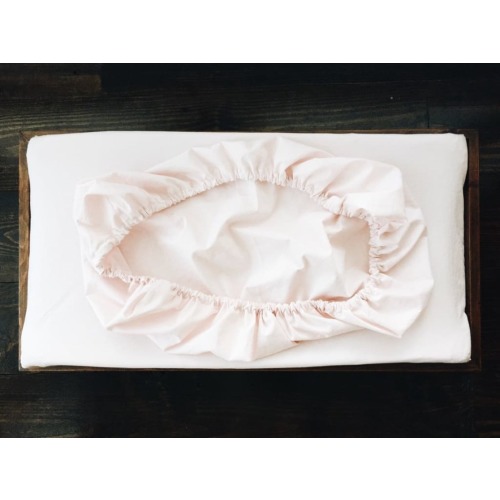 Baby Pink Changing Pad Cover | High Cotton Textile