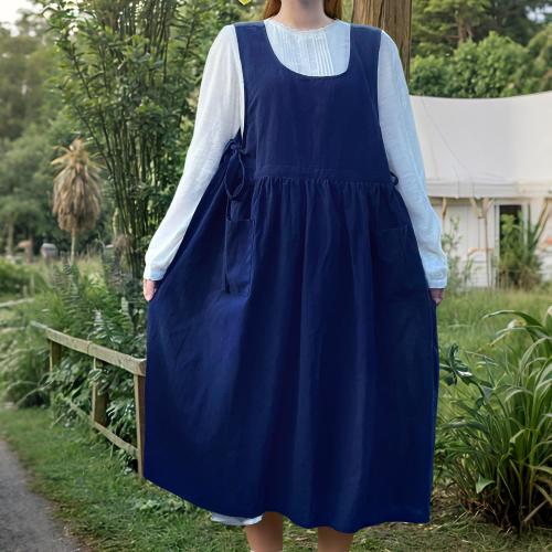 Kitchen Apron With Pockets, Vintage Style Japanese Aprons, Gift For Women, Mothers Day Gift, Kitchen Gift, Side Open